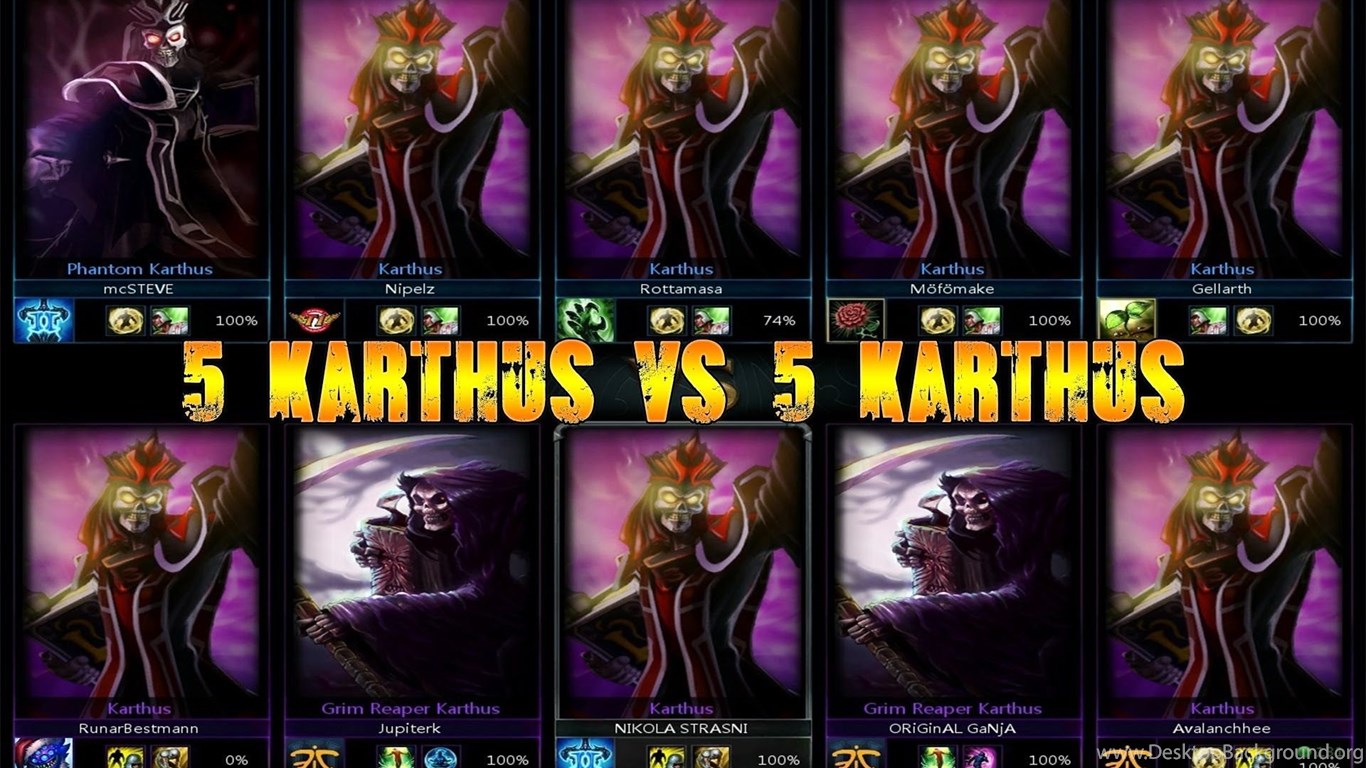 blanding porter opdagelse 5 Karthus Vs 5 Karthus League Of Legends 5 Same Champions On Mid ...  Desktop Background