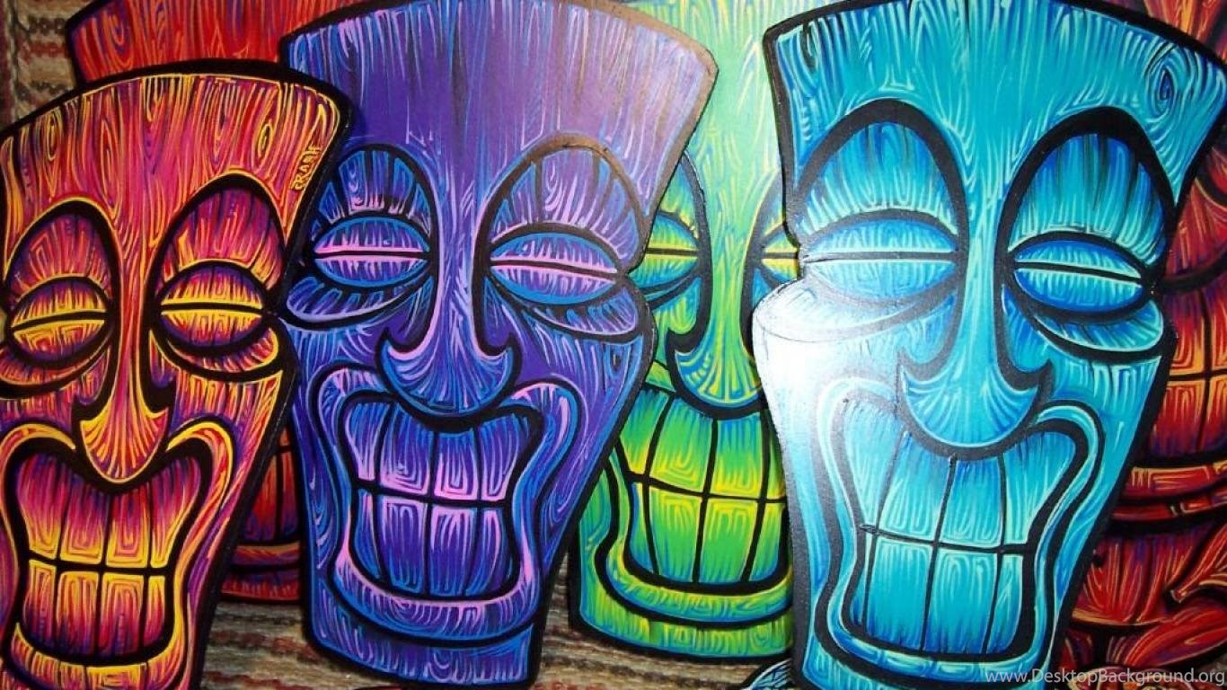 Tiki. Тики различной формы. Красивые фоны на рабочий стол Тики.