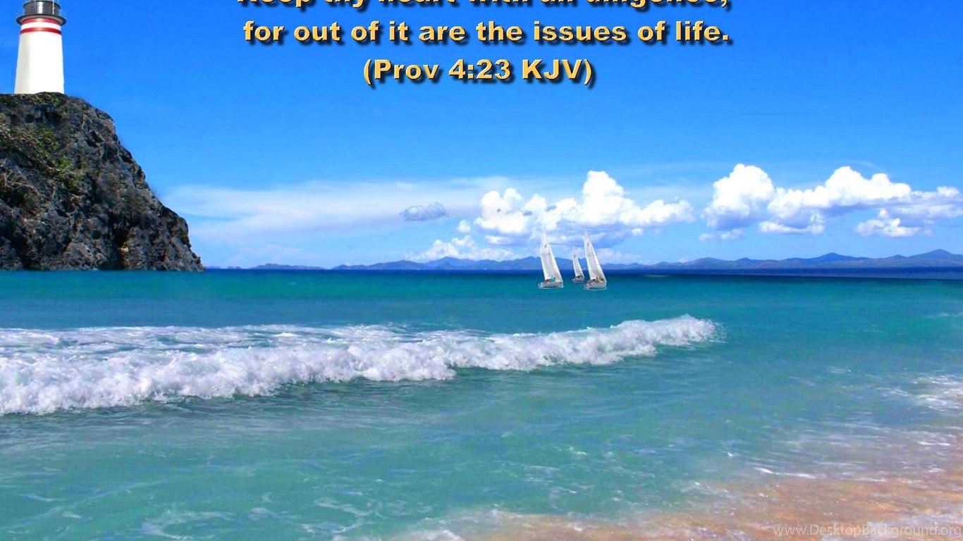 Inspirational WALLPAPERS – BIBLE VERSES Beach Wallpapers 