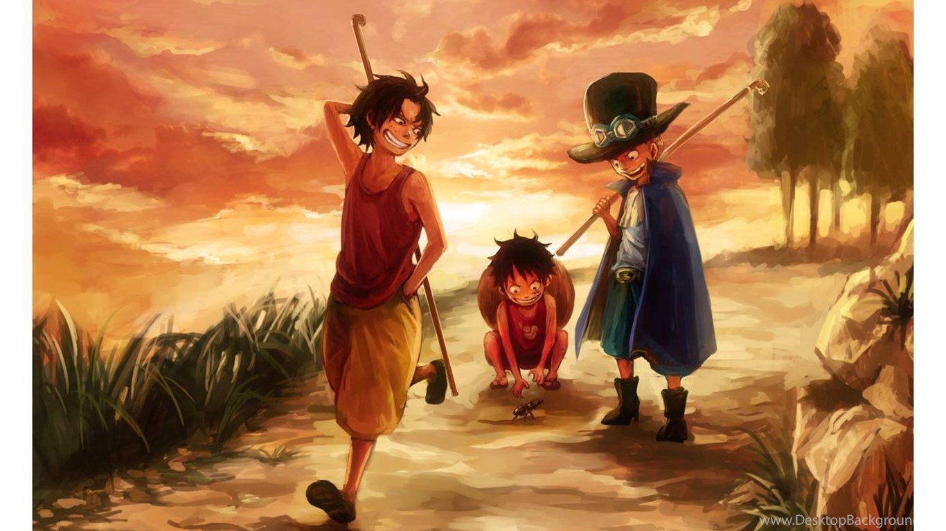 Luffy, Ace And Sabo One Piece Wallpapers Desktop Background