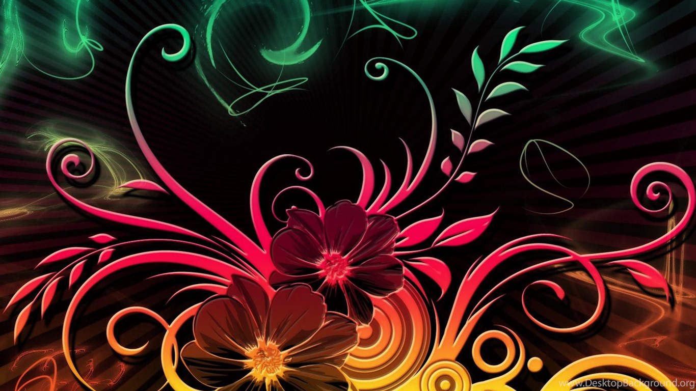 Flowers For Colorful Abstract Flower Wallpapers Desktop Background