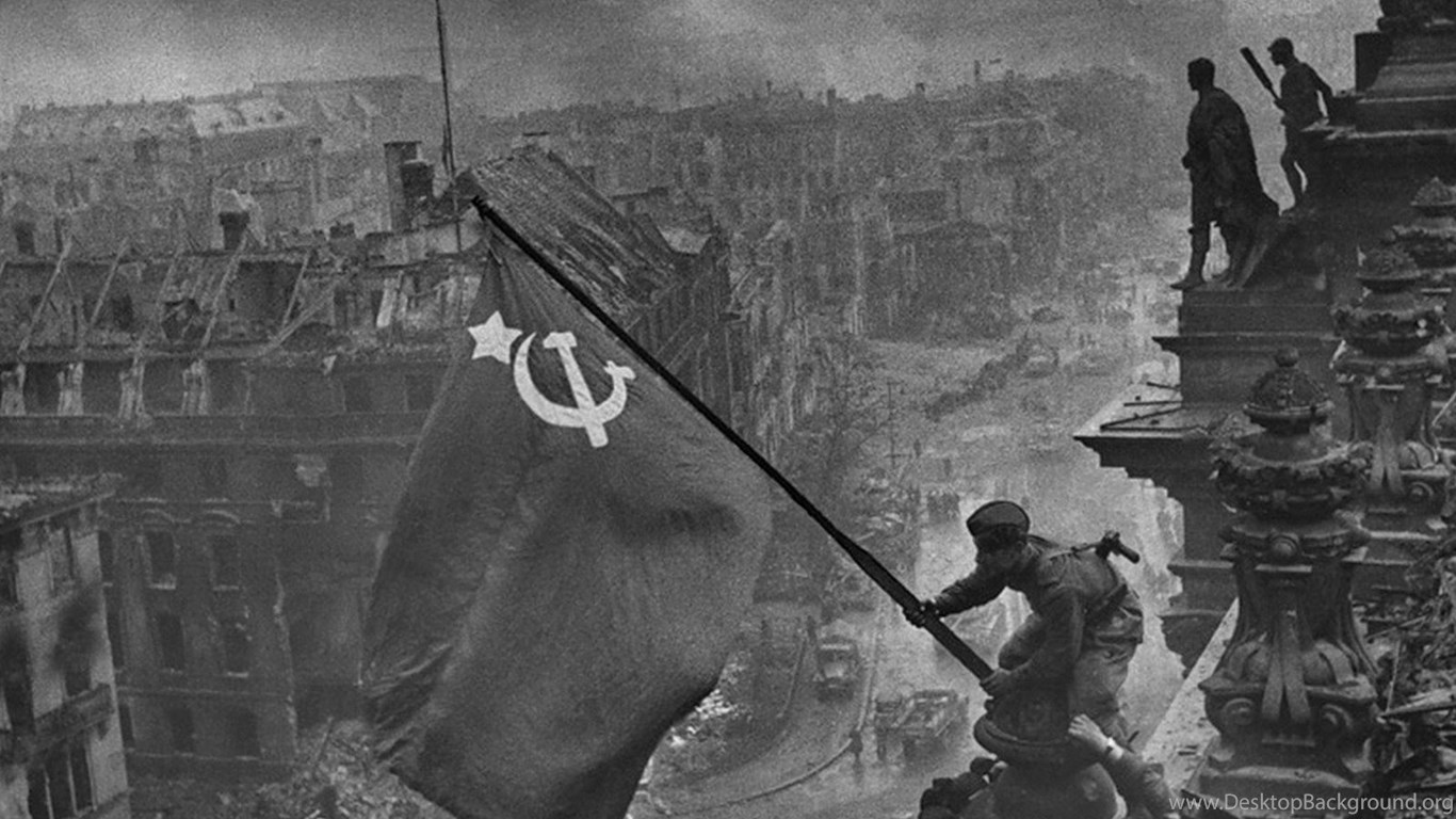 Красный флаг над рейхстагом рисунок