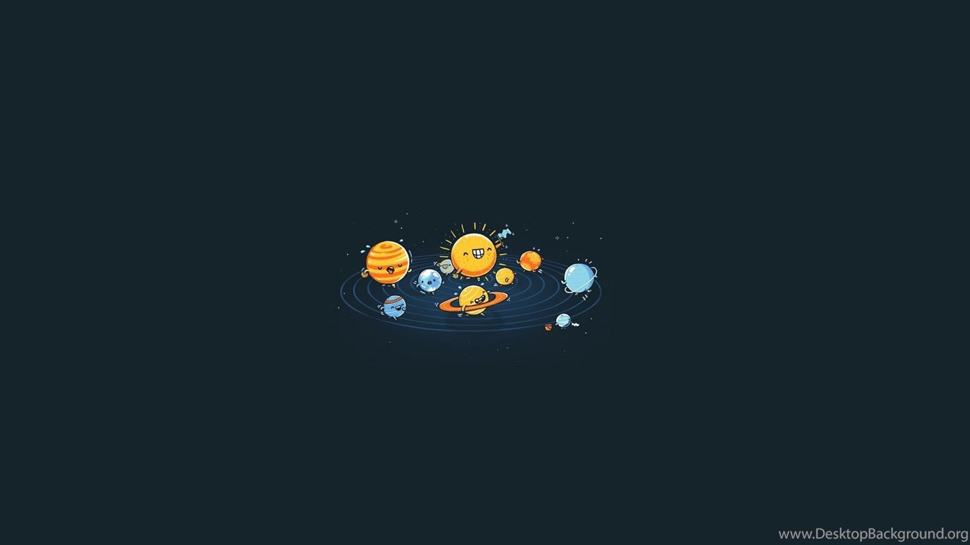 Minimalistic Planets Funny Race Simple Backgrounds