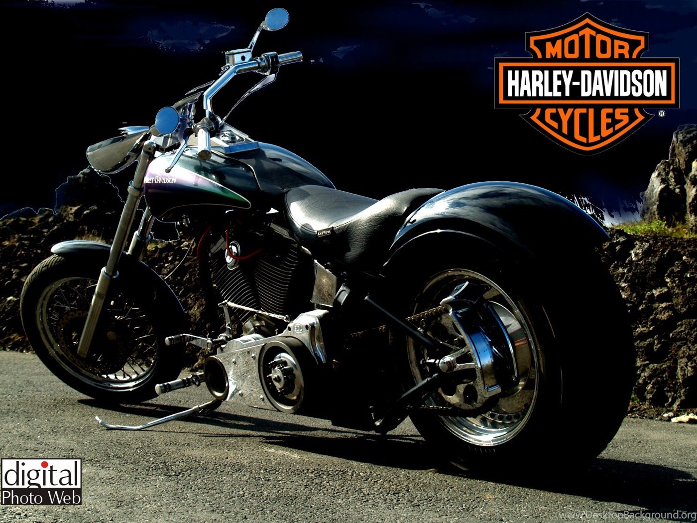 Harley davidson fatboy deals hd wallpaper