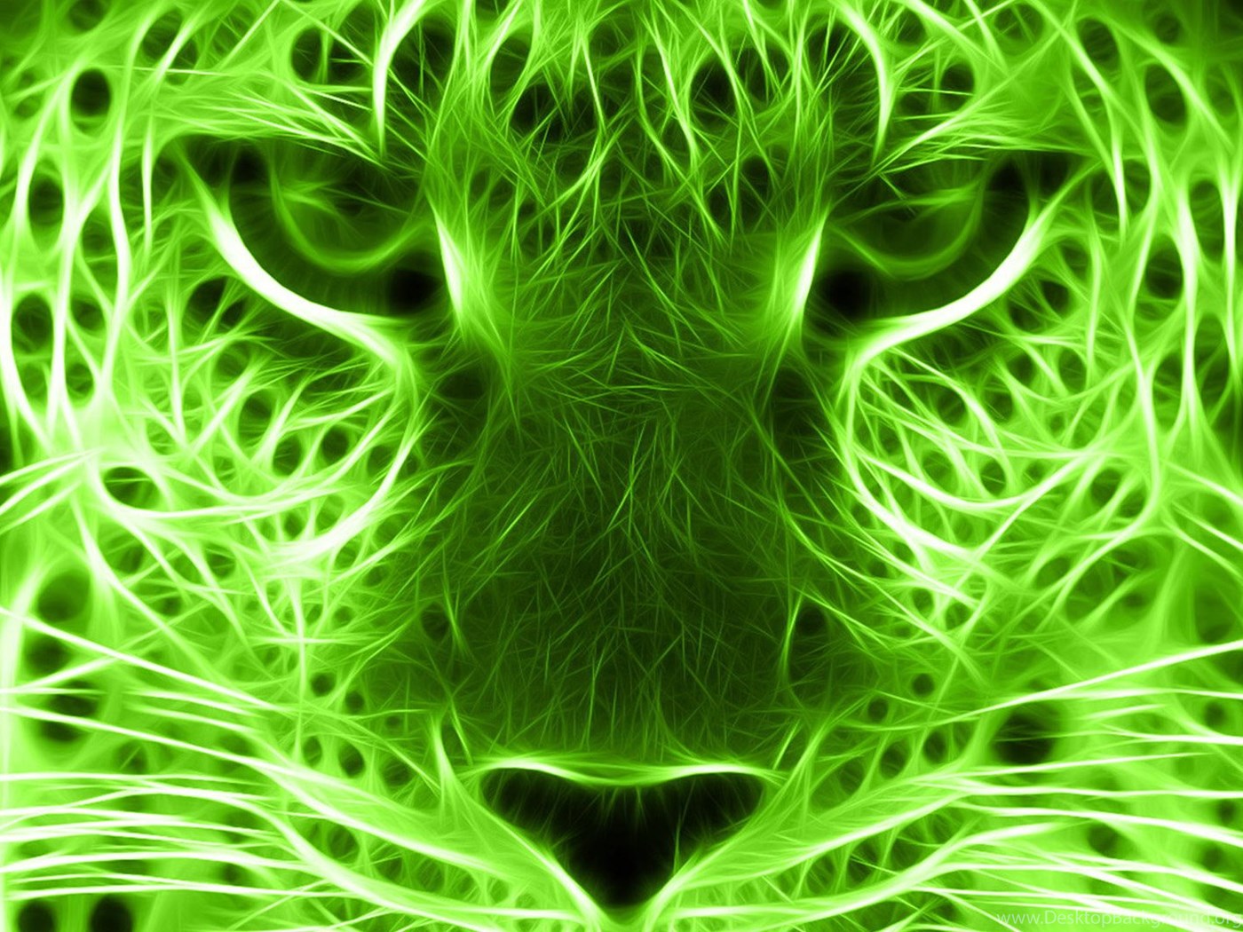 Green 3D Leopard Wallpaper, Green Backgrounds, Pictures And Images