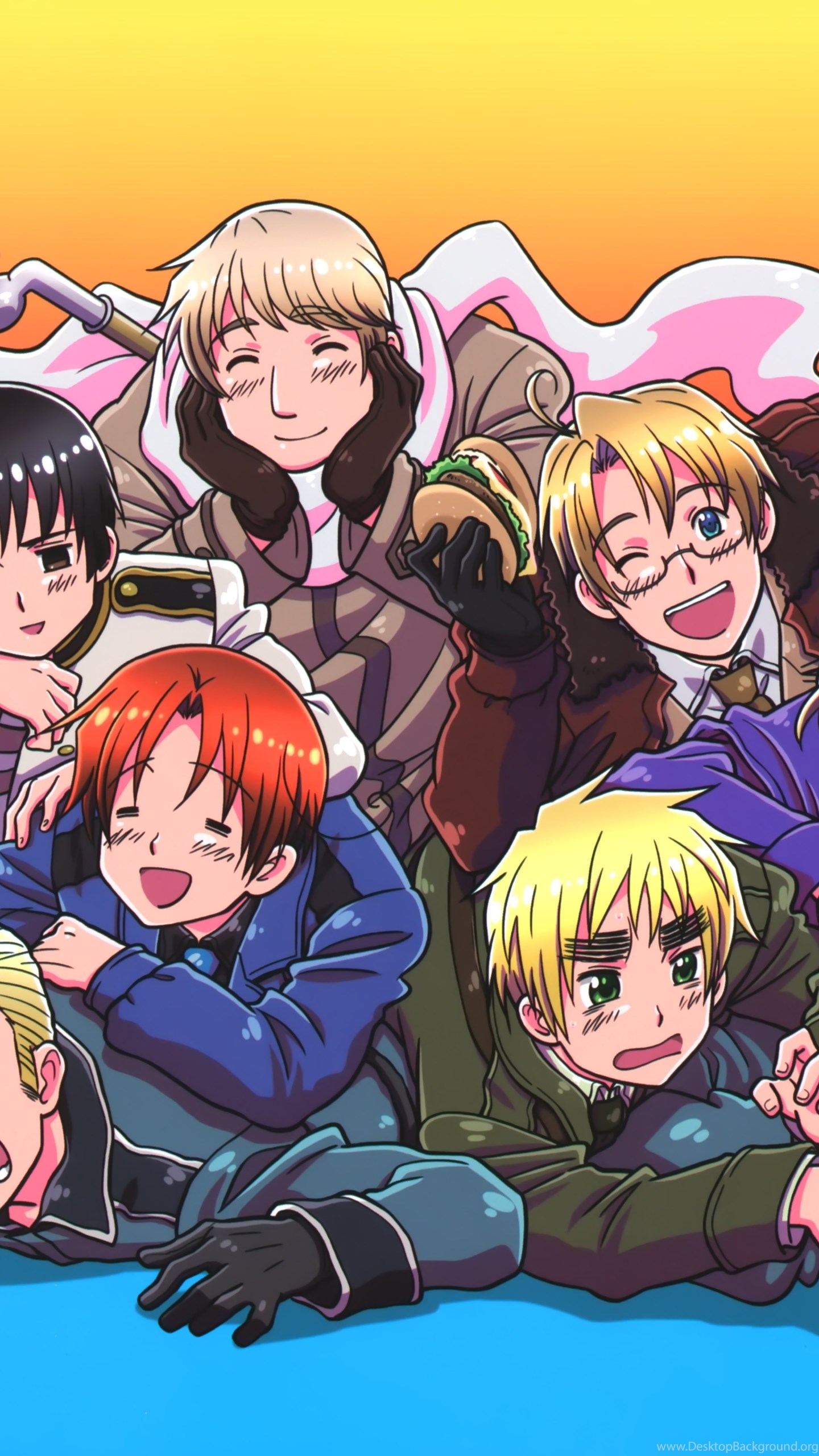 Download Axis Powers: Hetalia/ Mobile, Android, Tablet QHD, Samsung S6, S7,...