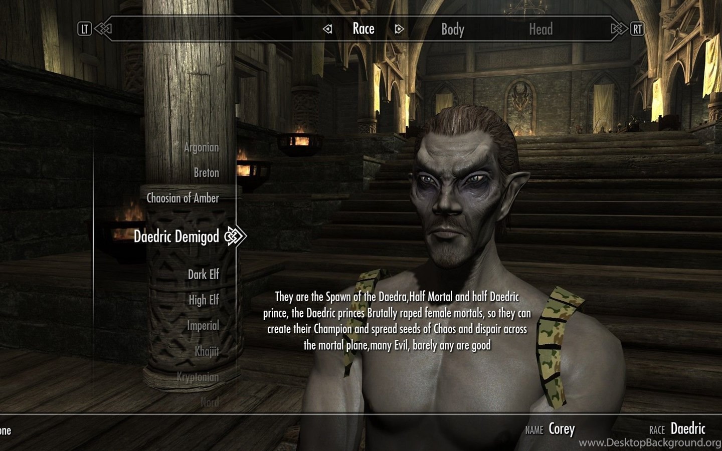 skyrim race mods nexus