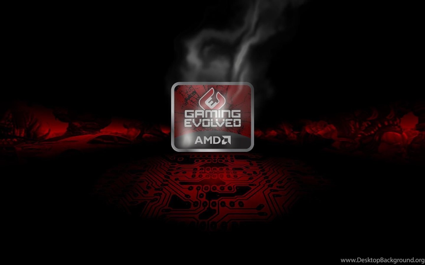 Amd Smoke Wallpaper Desktop Background