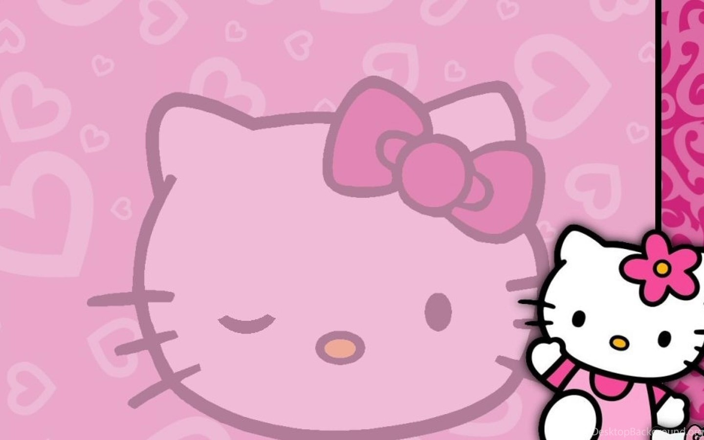 Картинки hello kitty розовые
