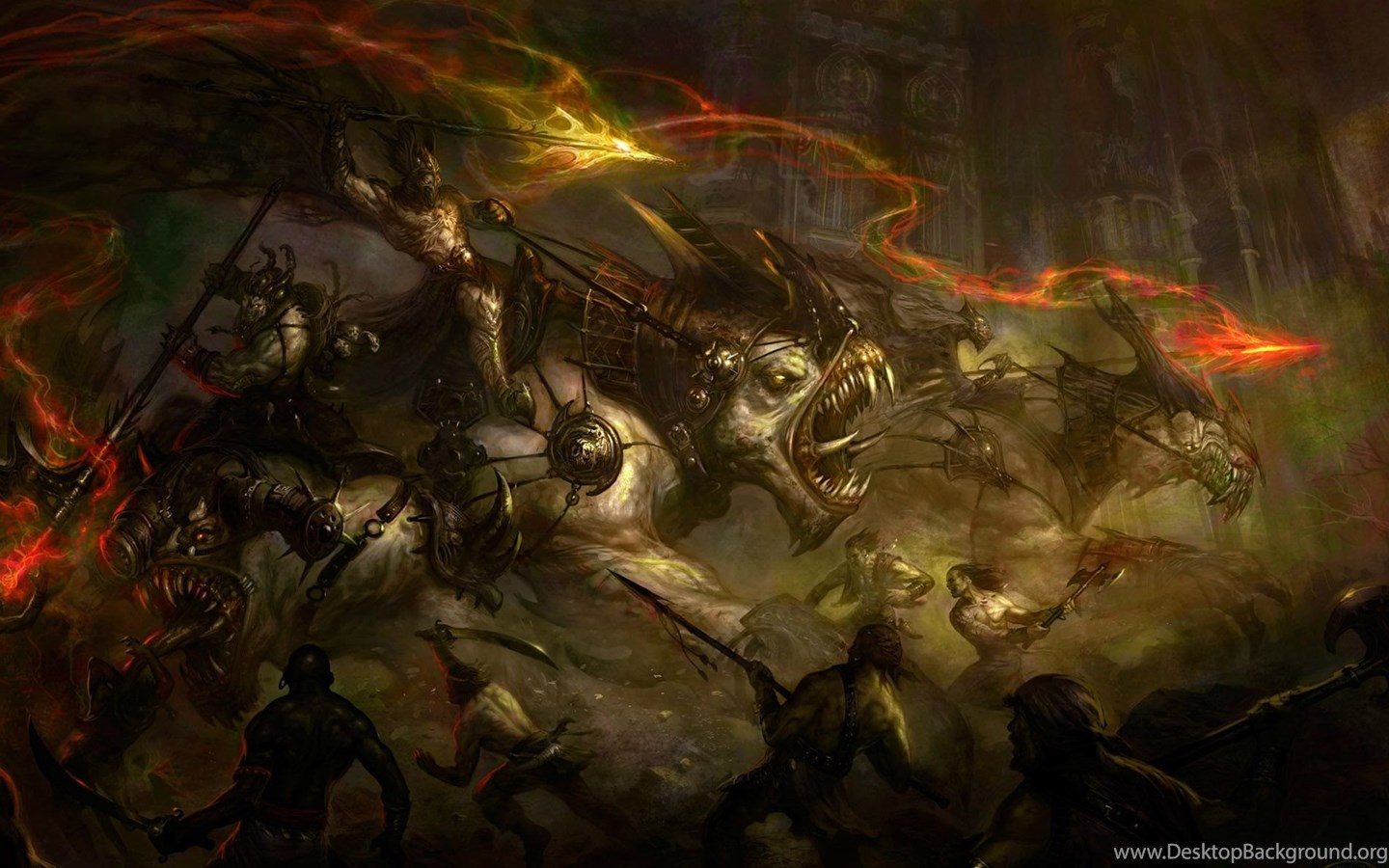Download The Art Of War HD Fantasy Battle Scene Wallpapers Popular 1440x900...