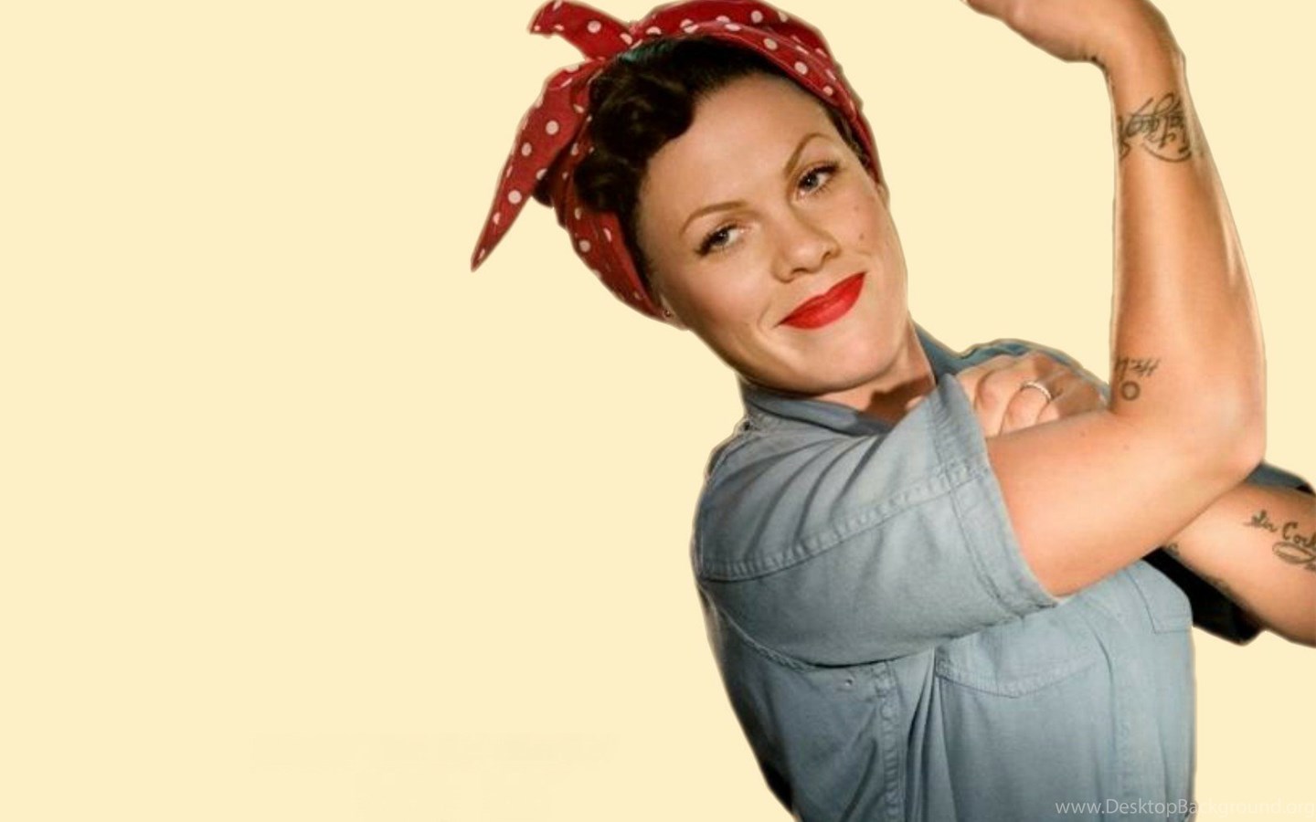 Download Rosie The Riveter A.k.a. P!nk Pink Wallpapers (31009517) Fanpop Wi...