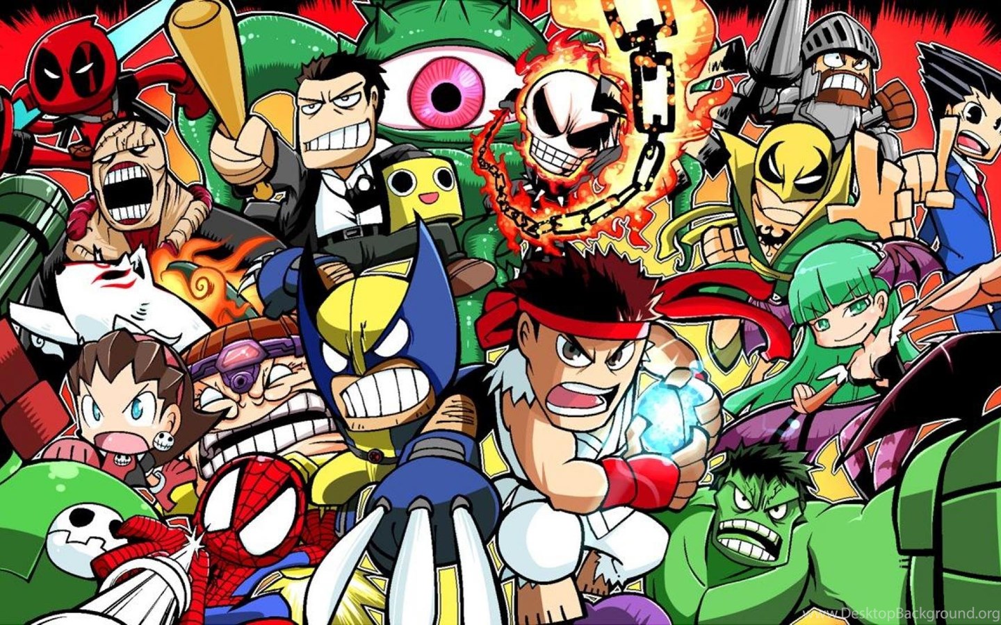 Download MARVEL VS CAPCOM WALLPAPER ( Popular 1440x900 Desktop Background. 