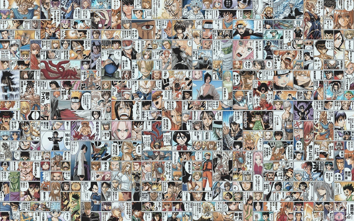One Piece Naruto Bleach Shaman King Dragon Ball Z Death Note Manga Desktop Background One Piece Naruto Bleach Shaman King Dragon Ball Z Death Note Manga Desktop Background