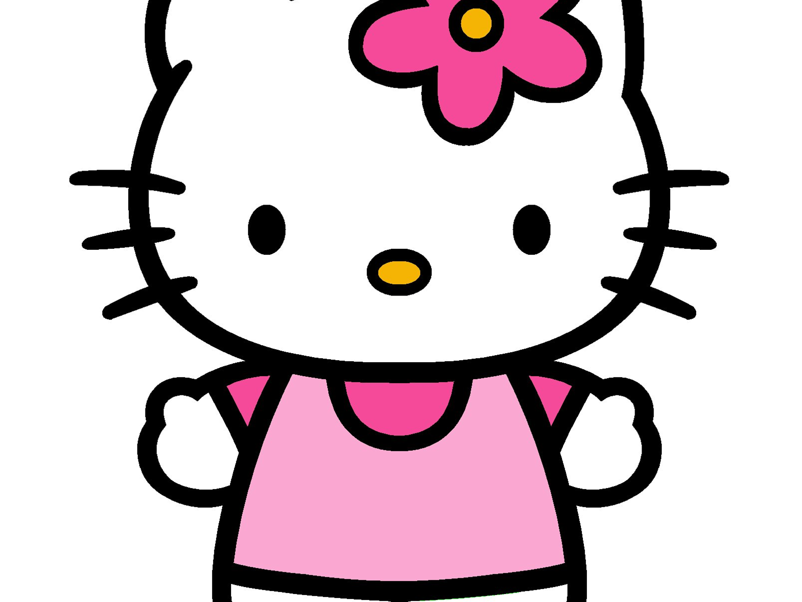 Картинка hello kitty на белом фоне