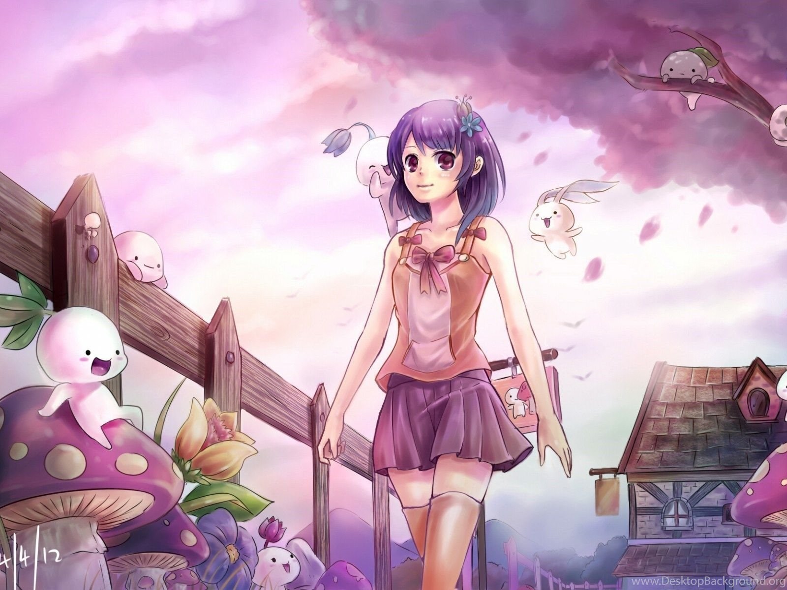 Cute Anime Girl Wallpapers Hd Desktop Background