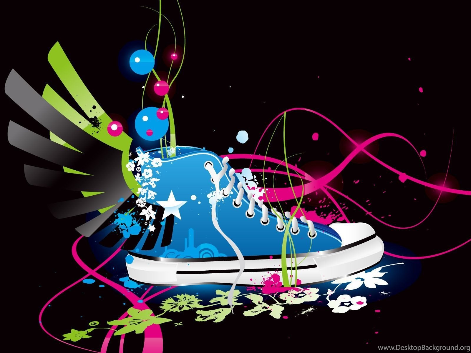 Converse Shoes Sneakers Vectors Wallpapers Desktop Background