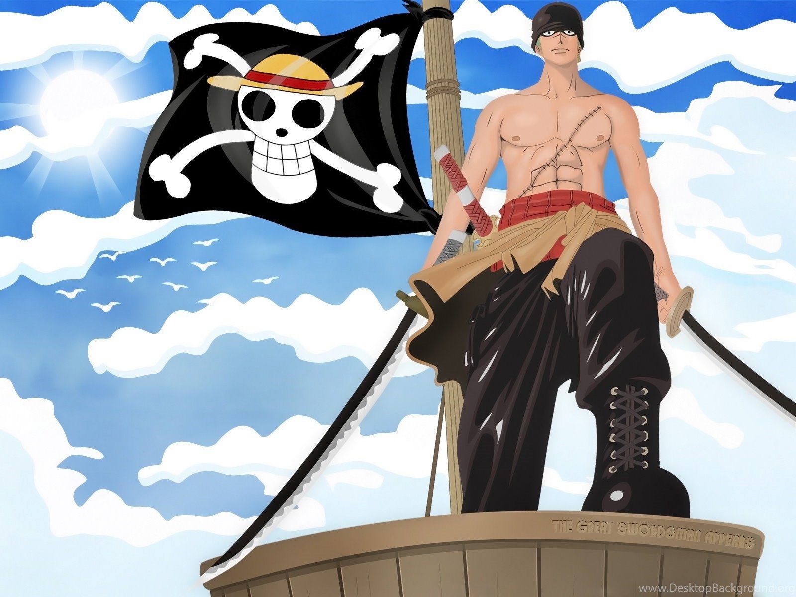 Download One Piece Pirate Flag Wallpapers Fullscreen Standart 4:3 1600x1200...
