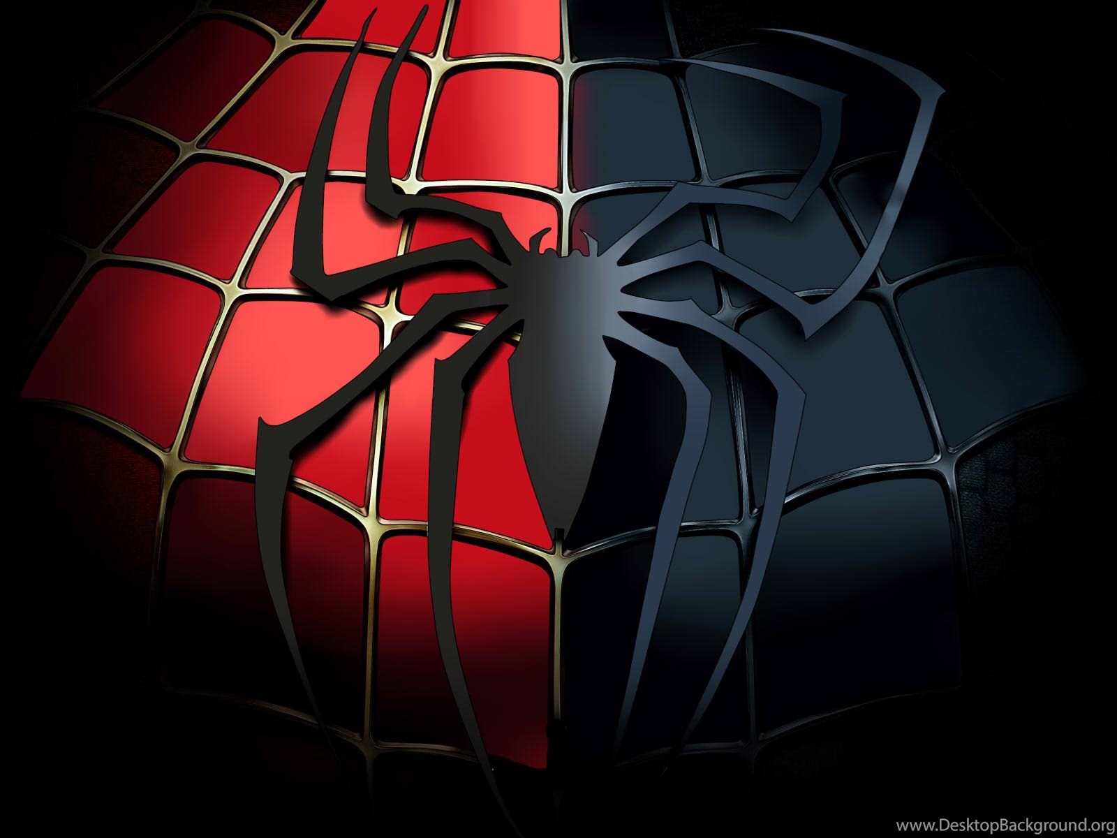Spiderman Black Red Logo Desktop Download Hd Wallpapers And Free