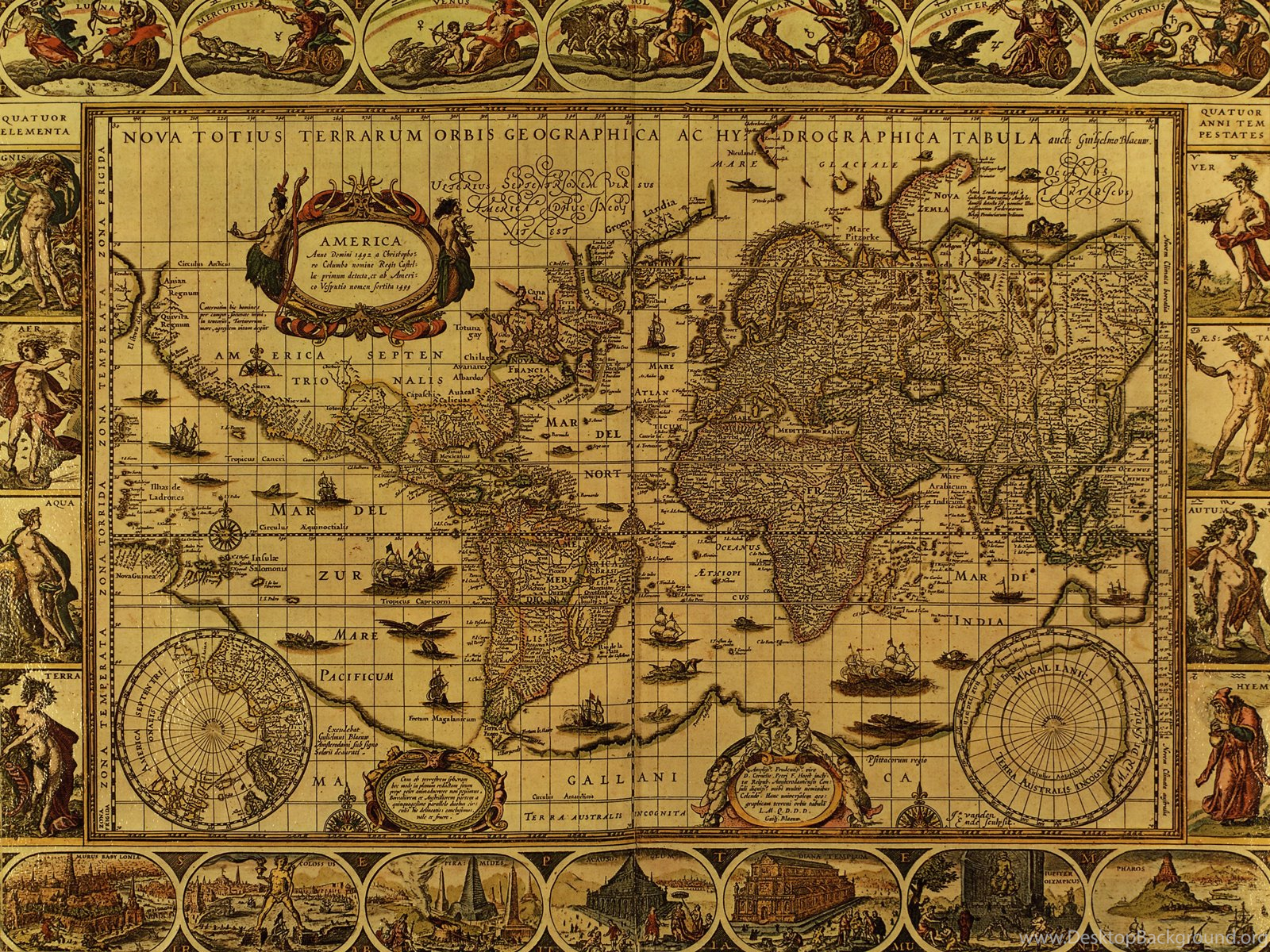 Древняя карта. Старинная карта. Старинные географические карты.
