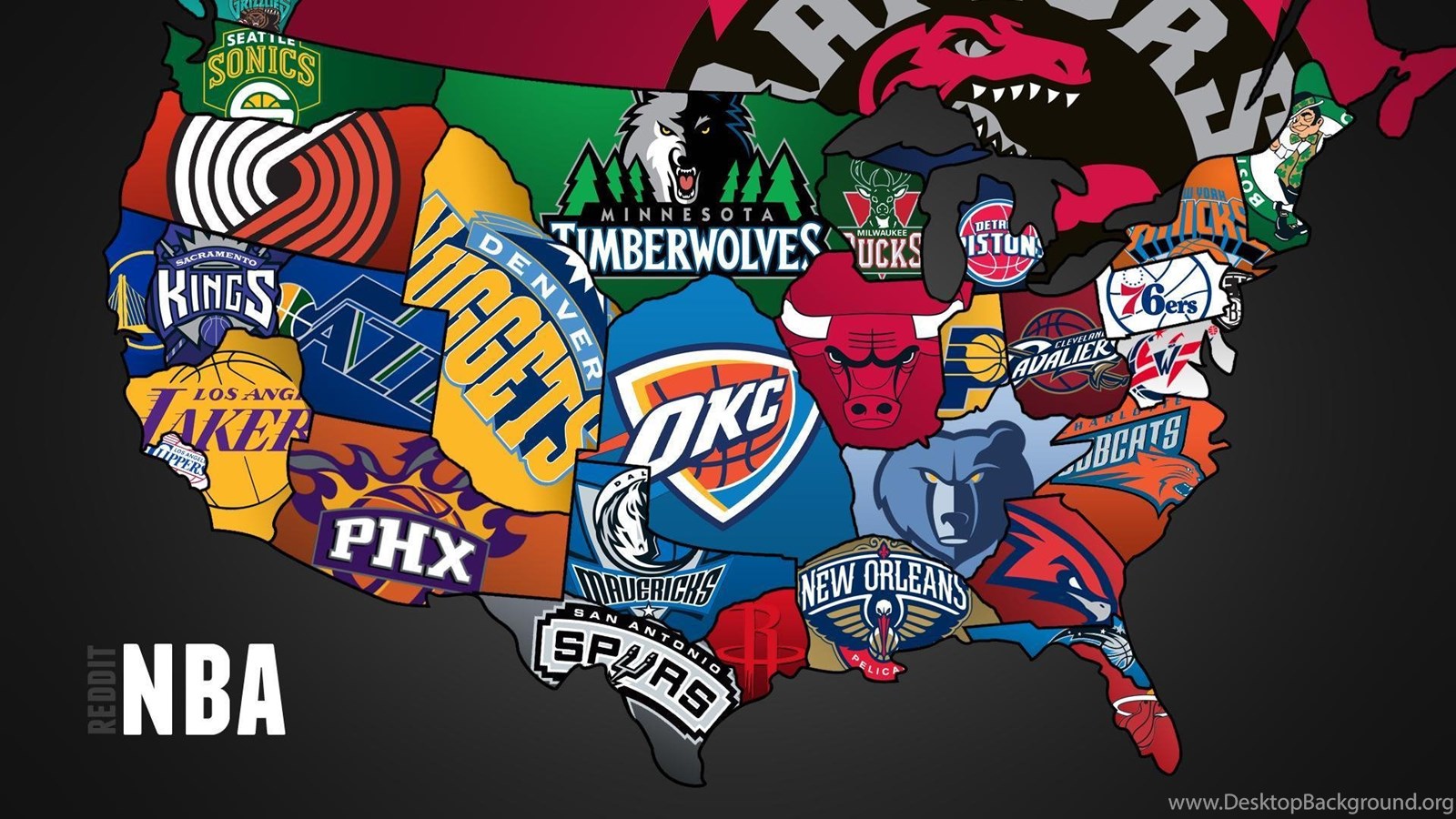 Cool Map Of NBA Teams 1920x1080 Full HD 16/9 Wallpapers ...