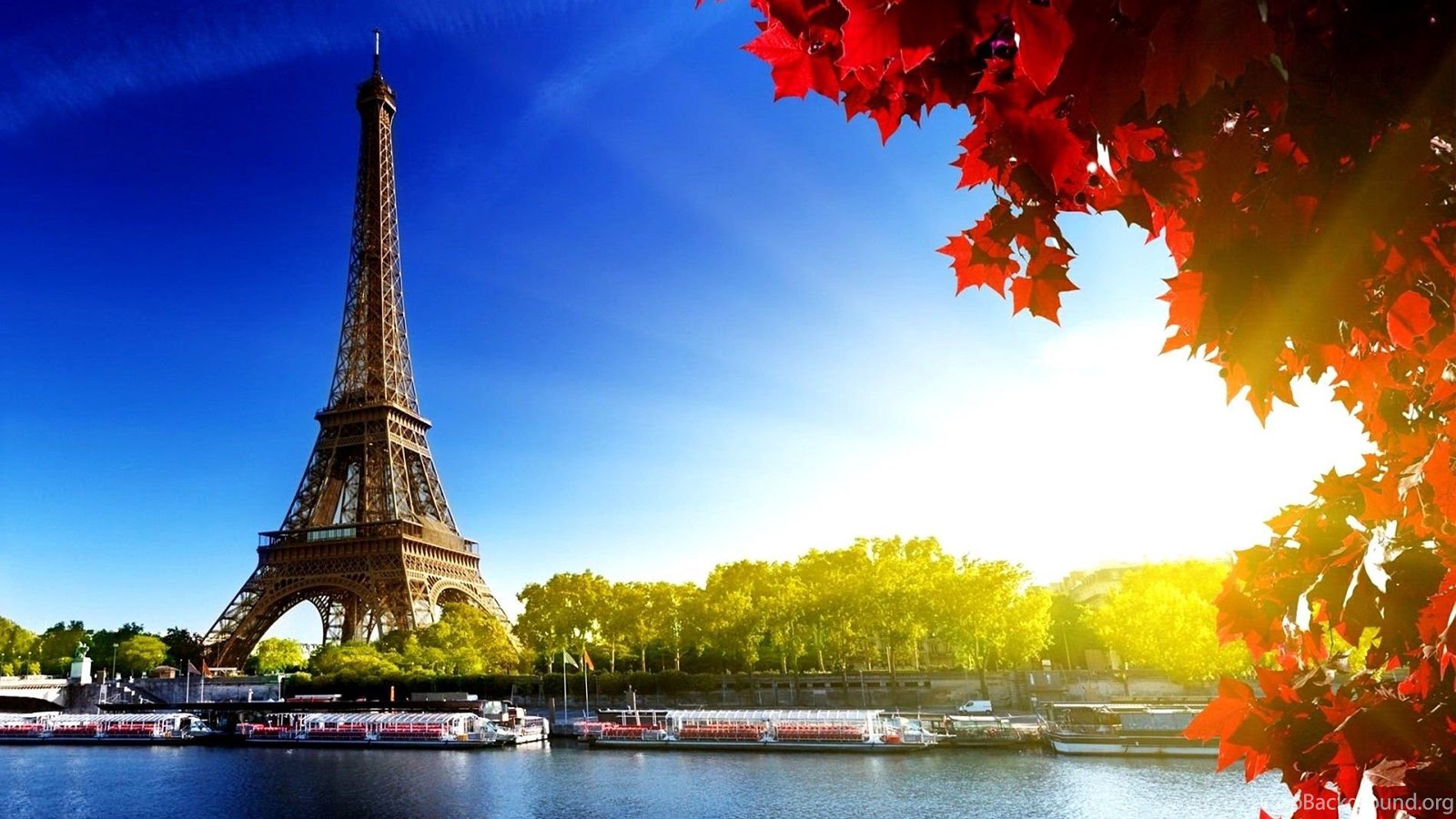 Paris Eiffel Tower Desktop Wallpaper Hd Widescreen Jpg Desktop Background