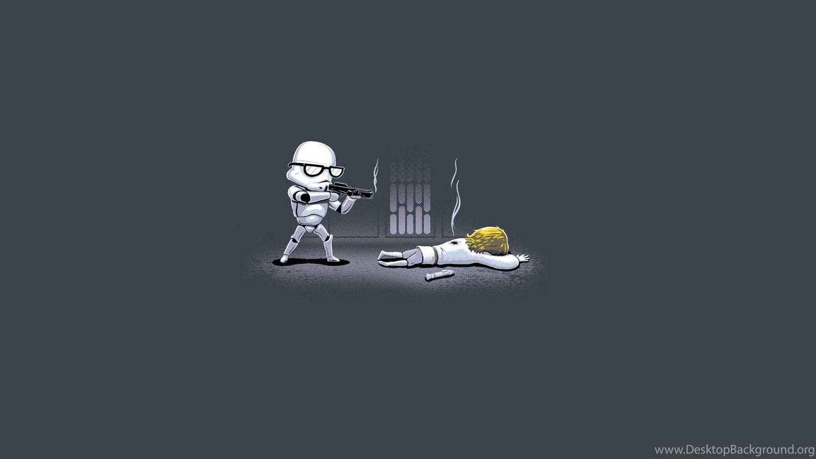 Minimalist Star Wars Fun Comic Wallpapers Desktop Background