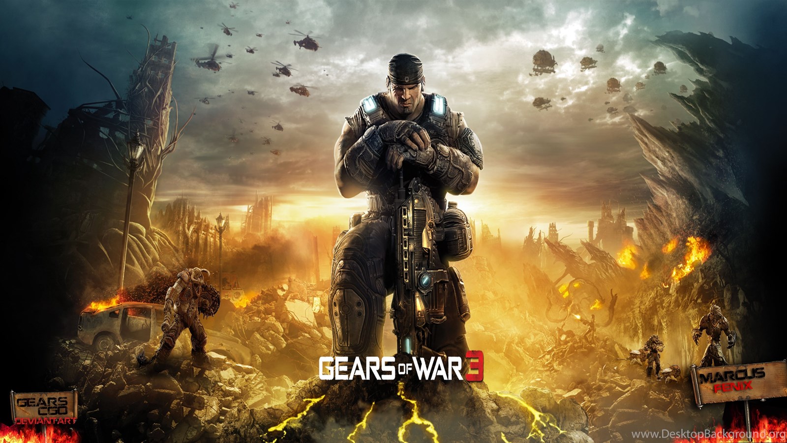 Gears Of War 3 Wallpapers By GearsCgo On DeviantArt Desktop Background
