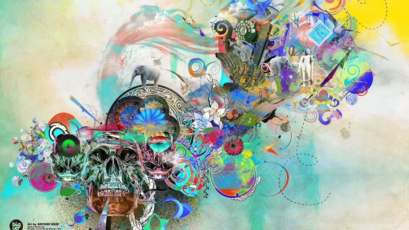 Modern Abstract Art Wallpaper Colorful History Abstract Art