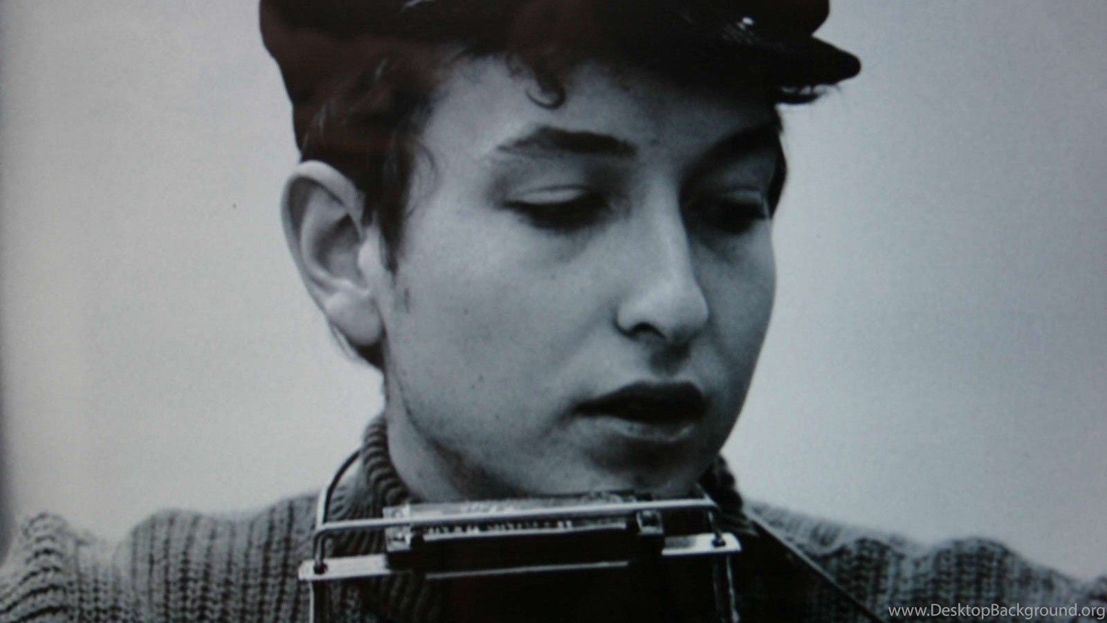 Grayscale Young Bob Dylan Grayscale Musicians Caps Portraits