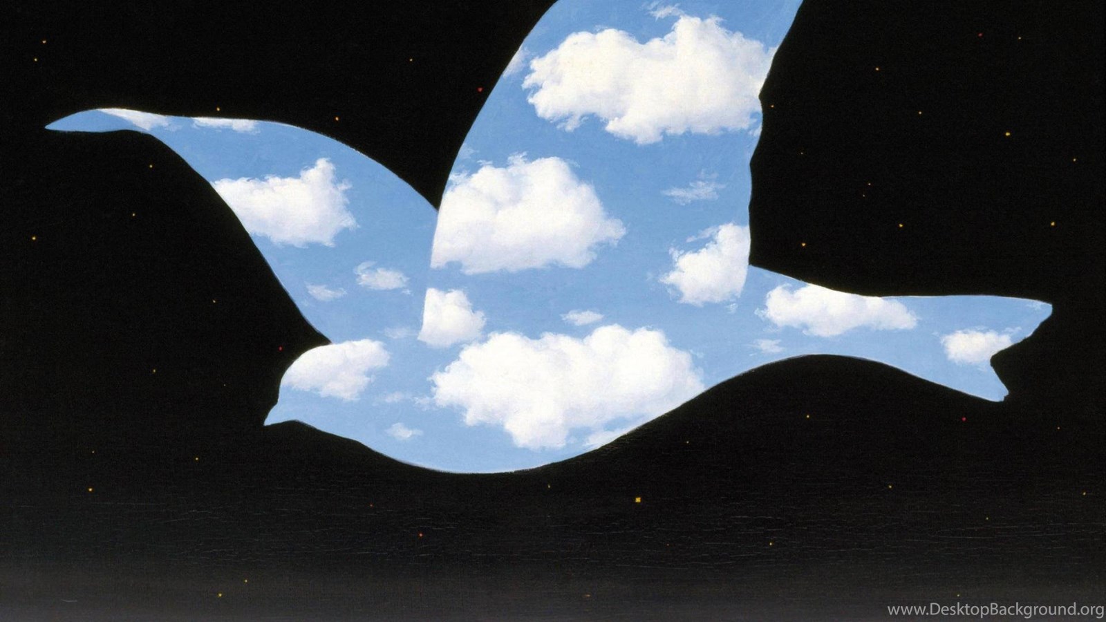 Rene Magritte The Kiss Wallpaper Desktop Background