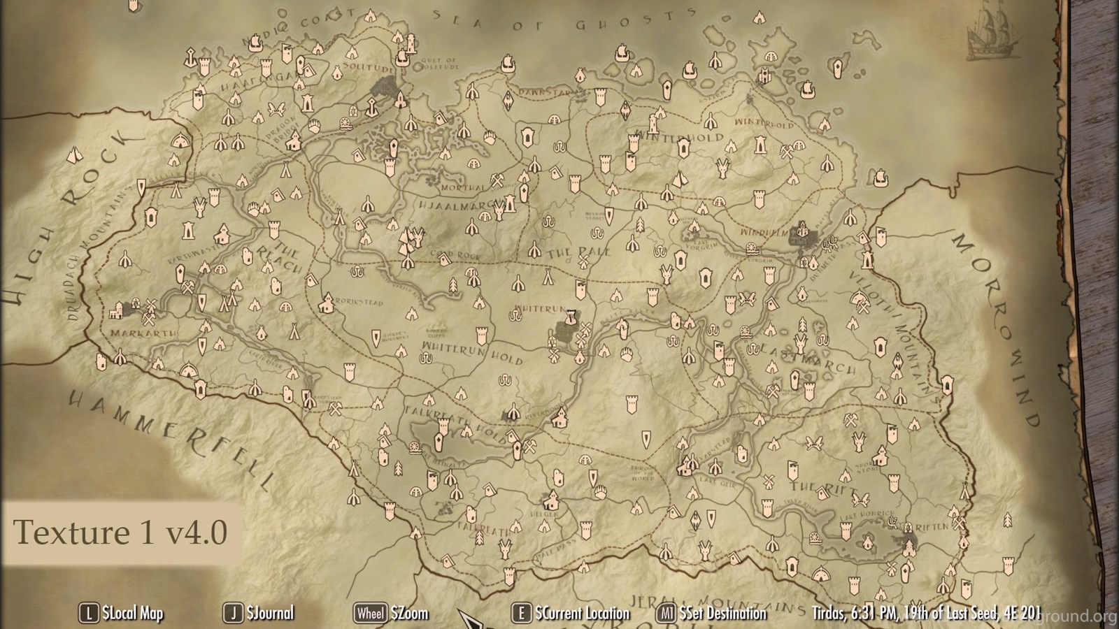 skyrim full map high resolution skyrim full map high resolution