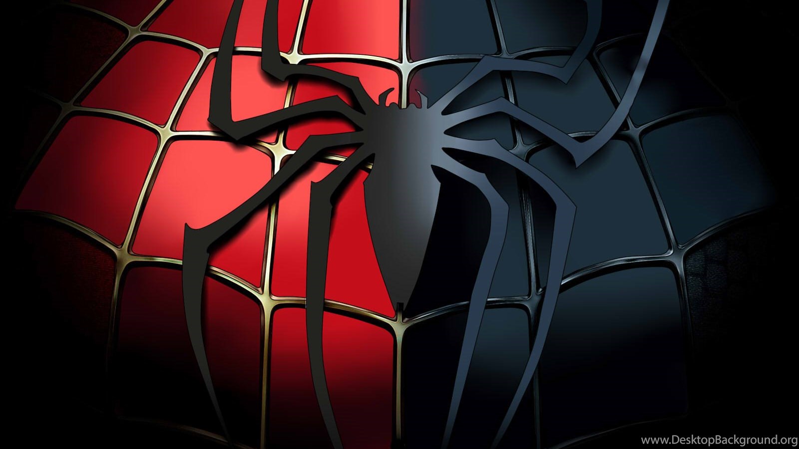Spiderman Black Red Logo Desktop Download Hd Wallpapers And Free