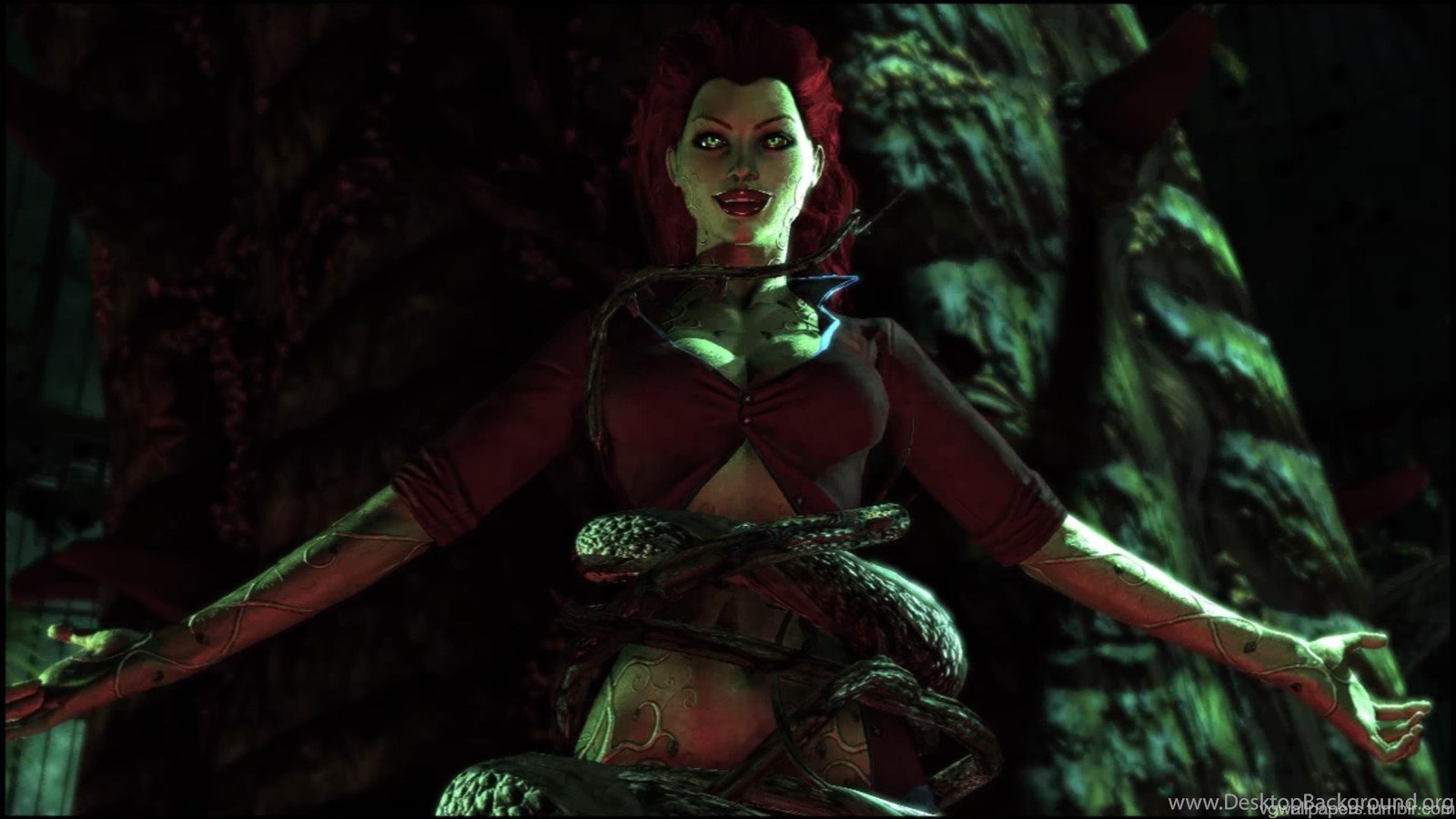 Batman Arkham Asylum Poison Ivy Wallpapers Desktop Background