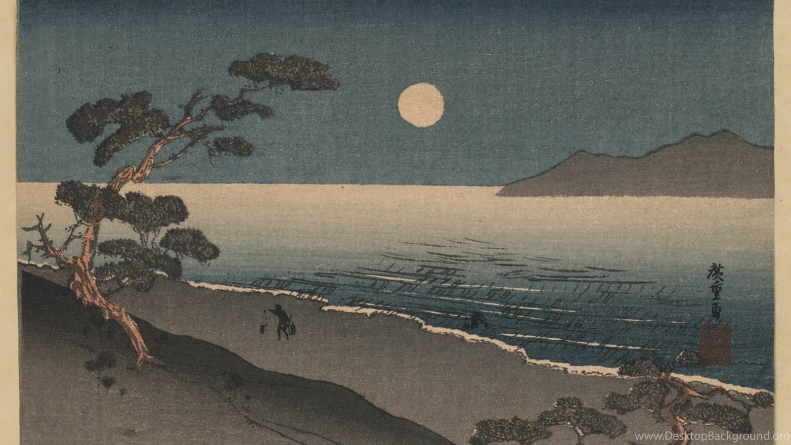 Wallpapers Ukiyo E Art Japanese Woodcut Old 2 1612x1080