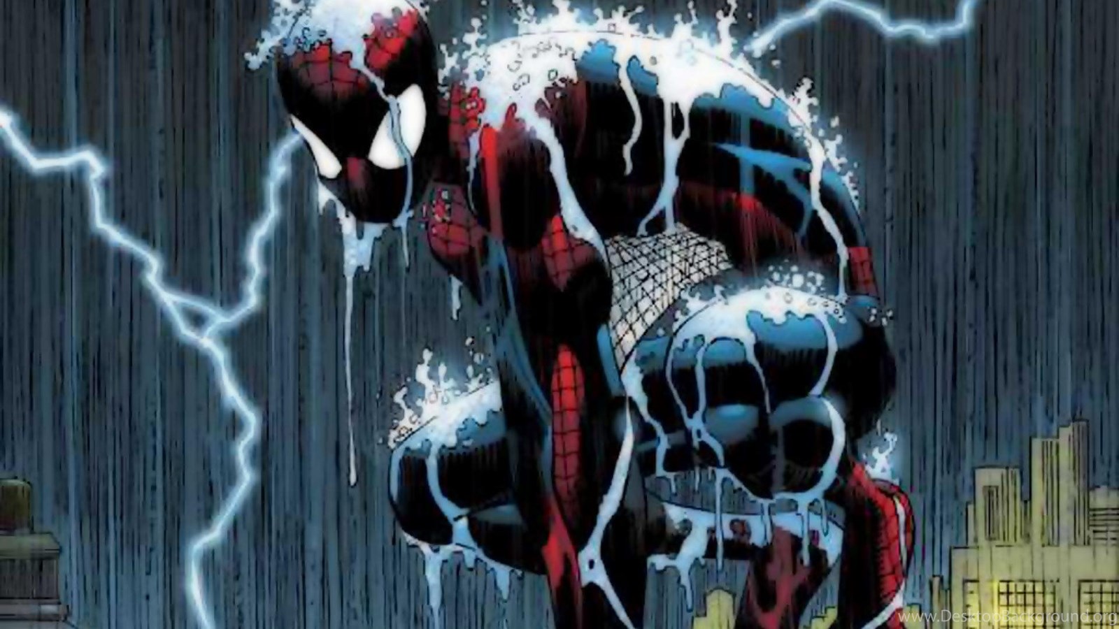 Название sophie rain spider man video original. Spider man John Romita Jr. Человек паук комикс. Человек паук дождь. Корк Марвел.