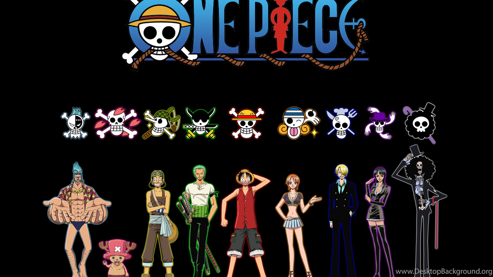Straw Hat Crew HD Wallpaper.png Desktop Background
