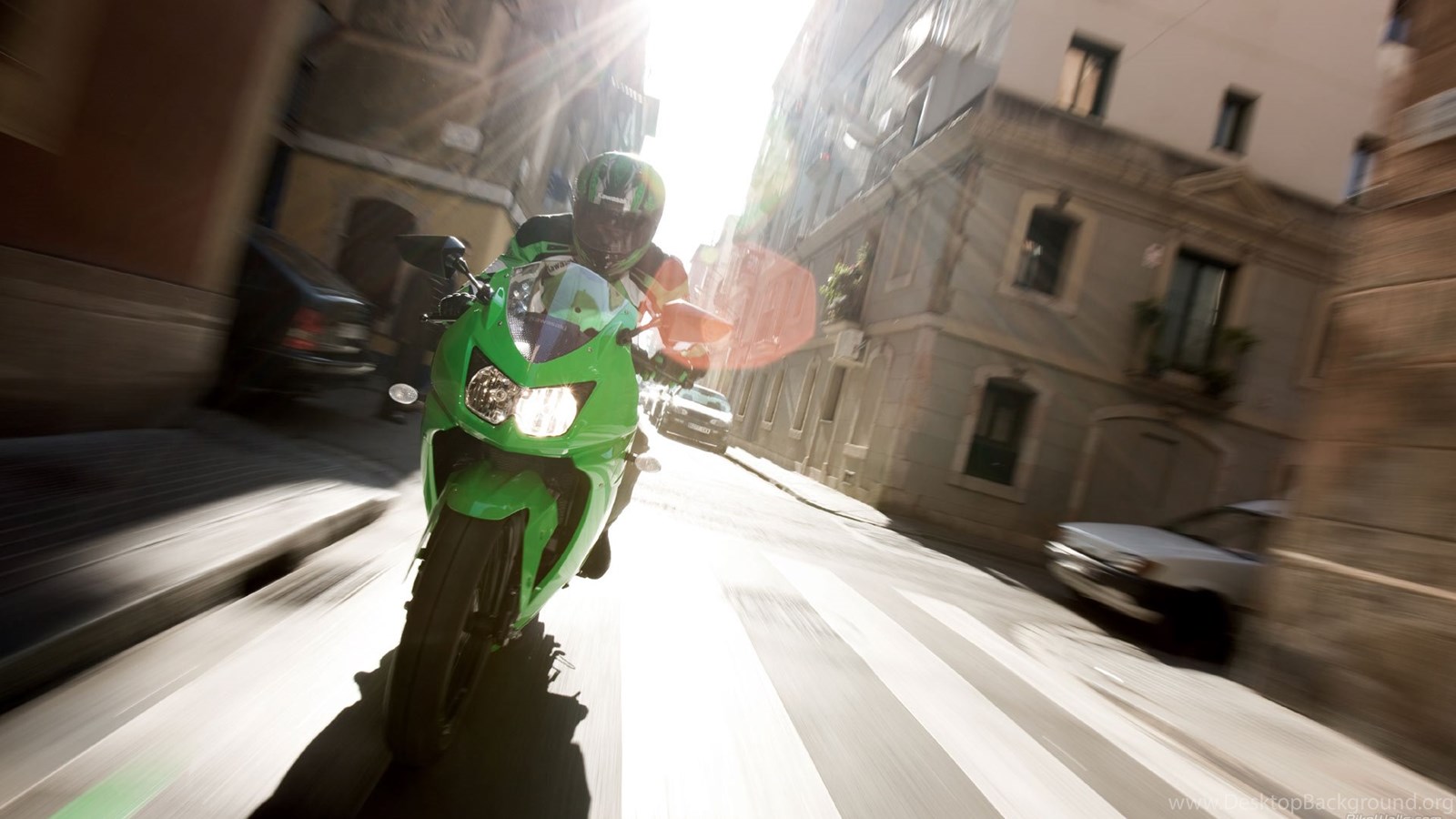 Descargar fondos de pantalla Kawasaki Ninja 250 4k moto
