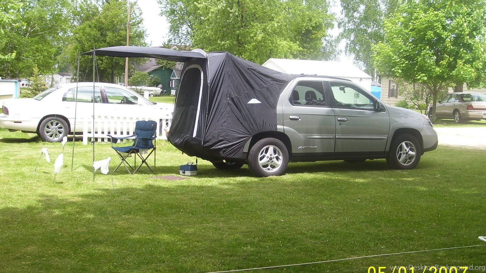 Pontiac Aztek Tent Inside Image Desktop Background