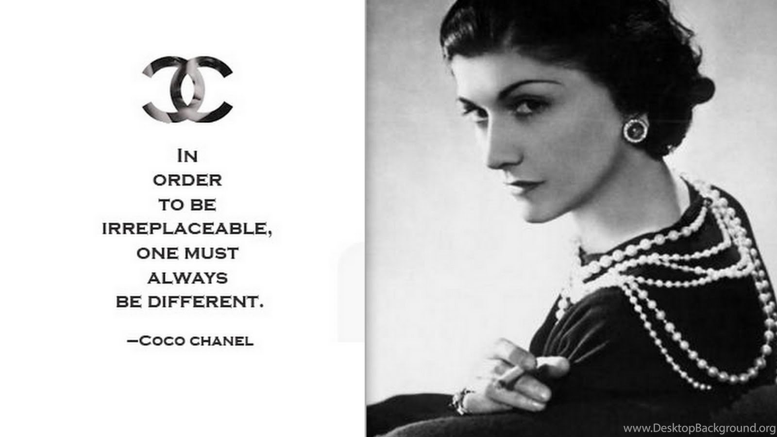 Coco Chanel Wallpaper Black And White