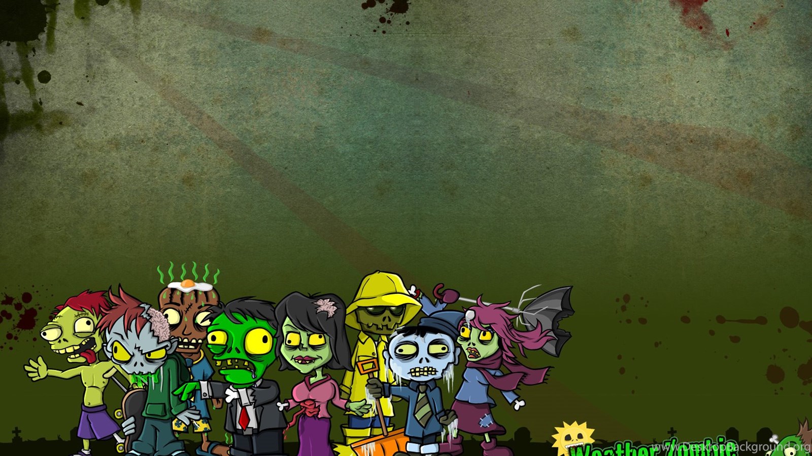 Download Cute Zombie Wallpapers Phone @6CL " Wallx Popular 1600x900 De...