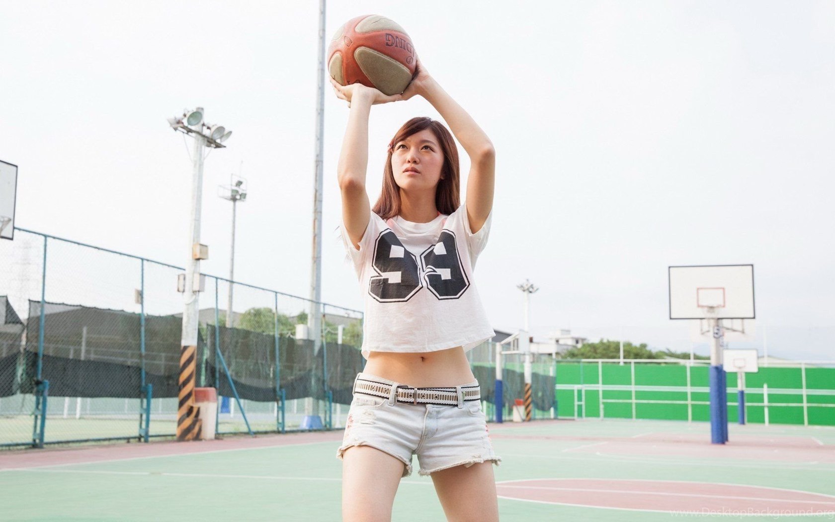 Download Asian Girl Playing Basketball Wallpapers " WallDevil Best Fre...