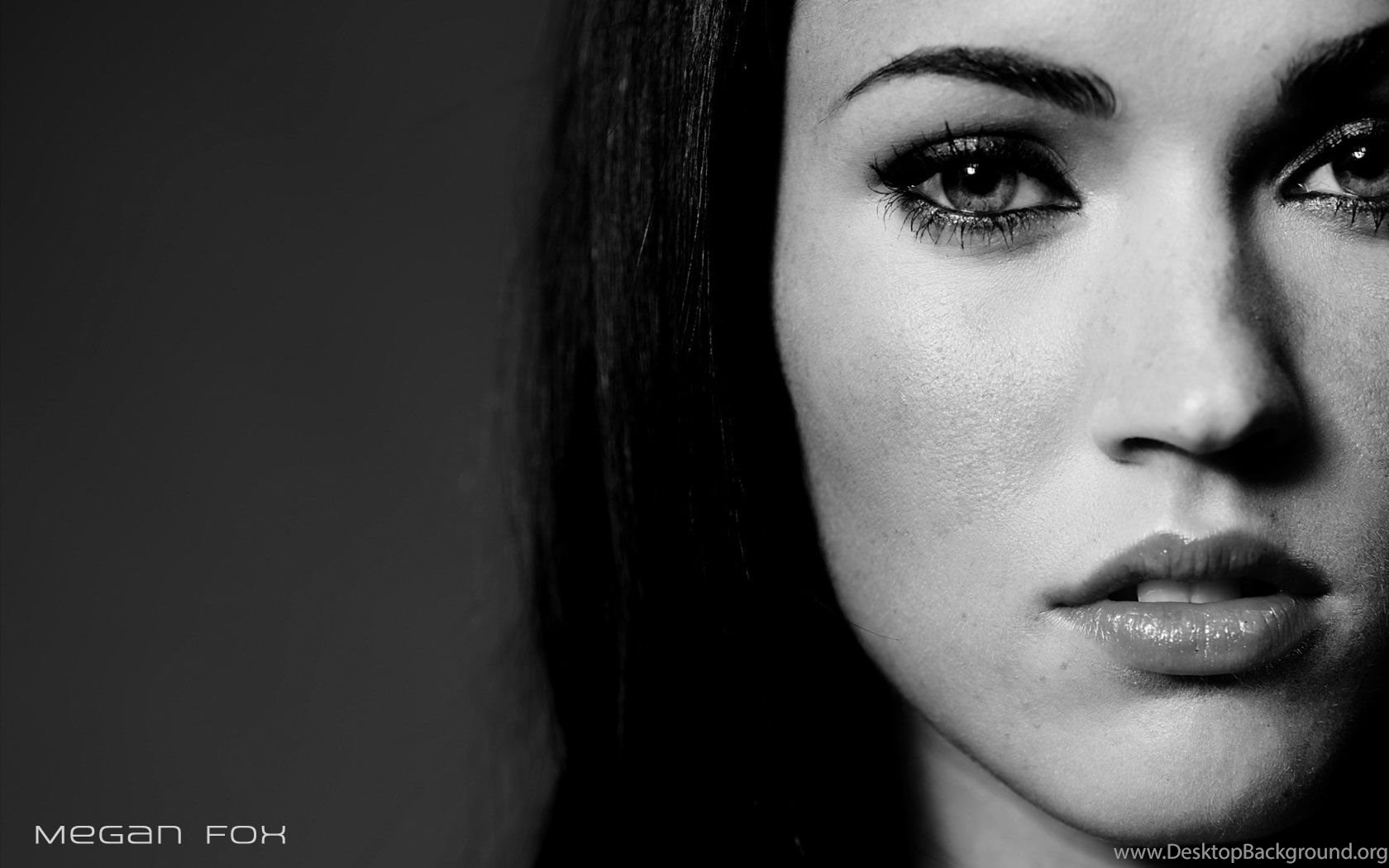 Desktop Wallpapers Megan Fox Widescreen Face Celebrities Desktop Background