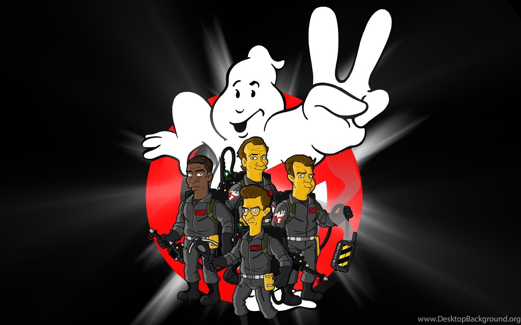 Ghostbusters. Охотники за привидениями обои. Обои охотников за привидениями. Симпсоны охотники за привидениями. Охотники за привидениями HD.