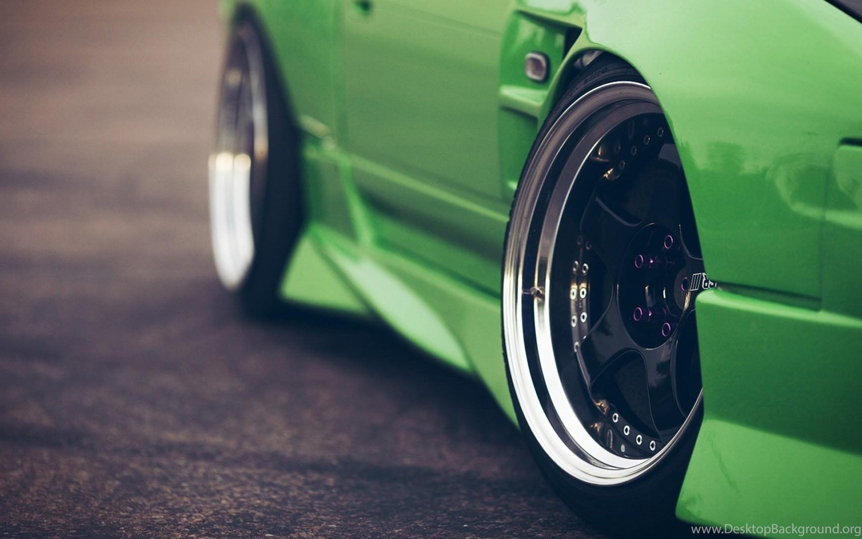 Nissan 240sx Cars Closeup Green Wallpapers Desktop Background