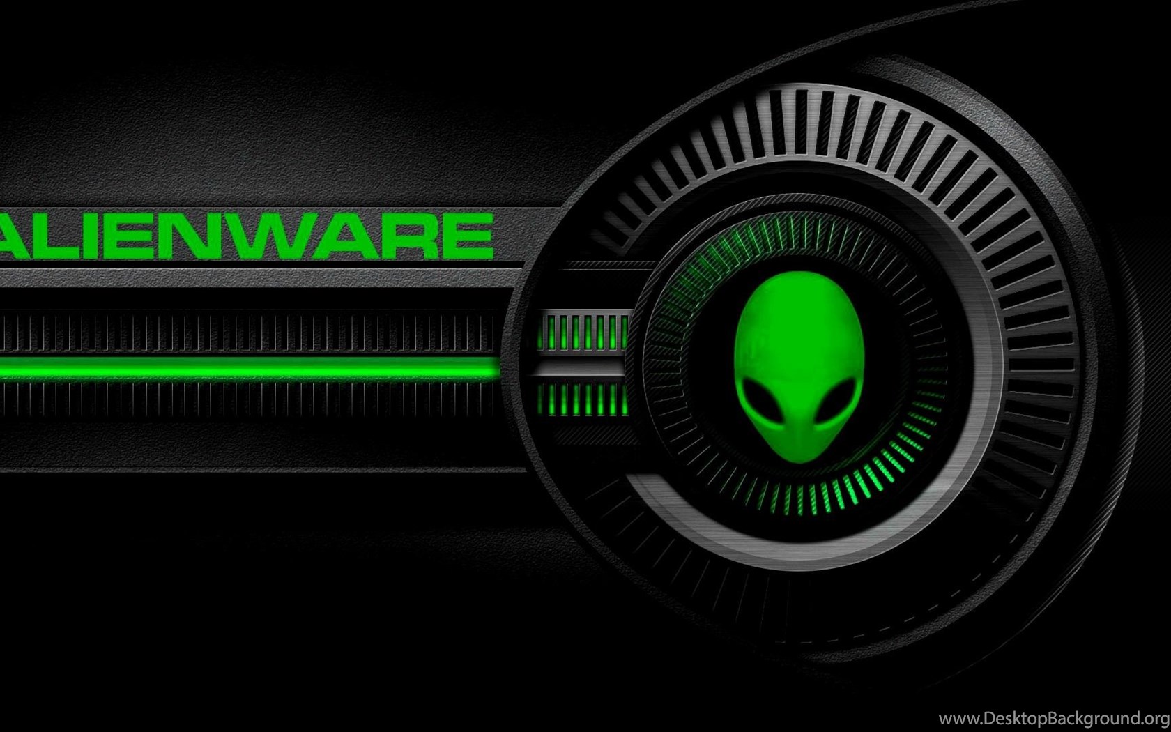 Green Alienware Widescreen Backgrounds Wallpapers HD (2 Desktop