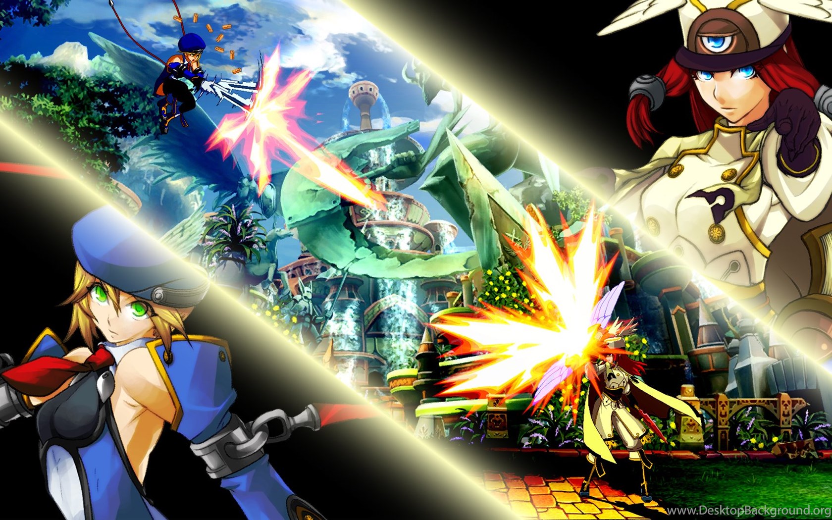 Download The Blazblue Fight Scene Wallpaper Blazblue Fight Scene Desktop Background