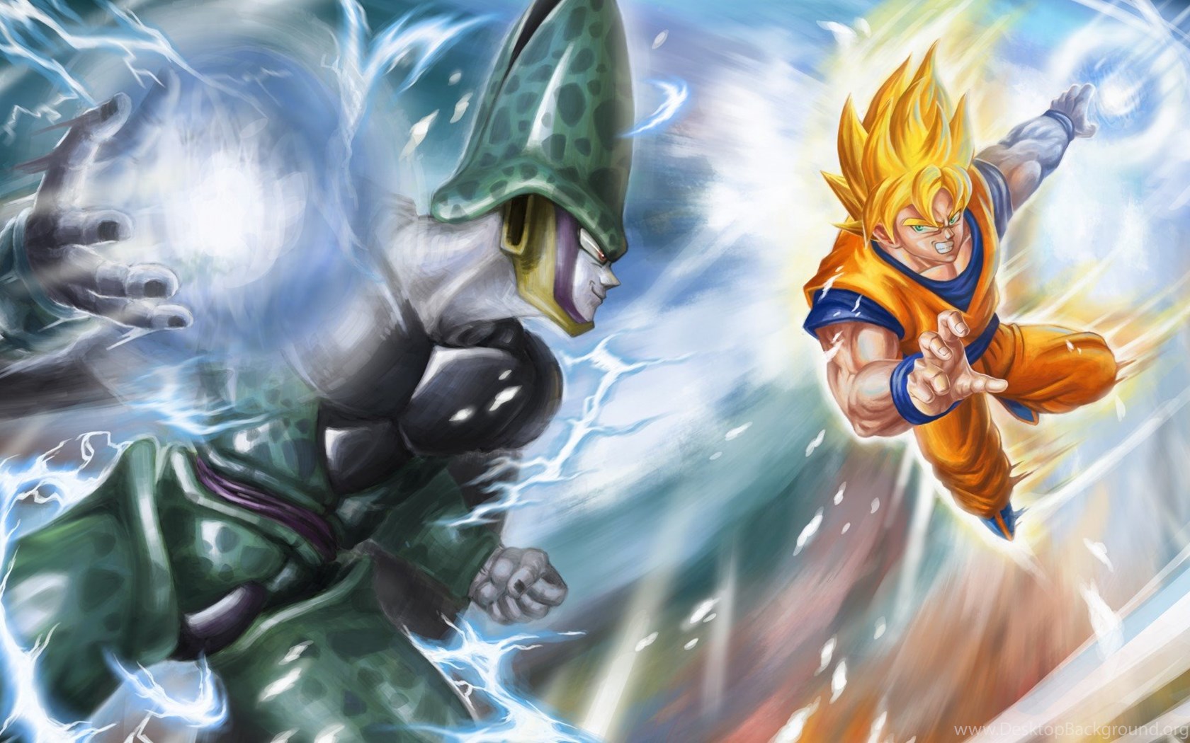 HD Goku Vs Cell Dragon Ball Z HD 1080p Wallpapers Full ...