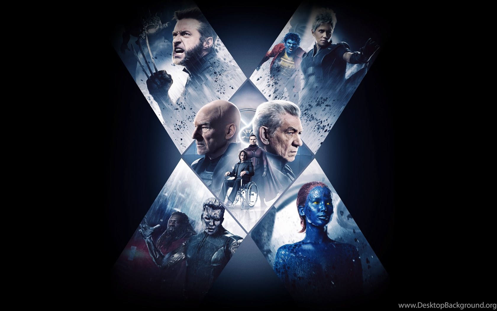 X Men Days Of Future Past Main Characters Poster Desktop Background