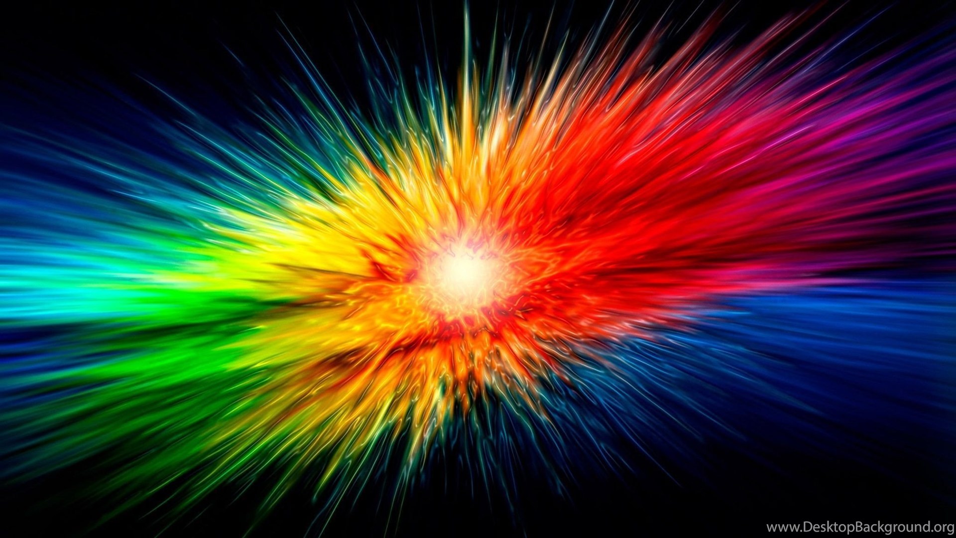 Abstract Multicolor Color Splash Colors Wallpapers Desktop