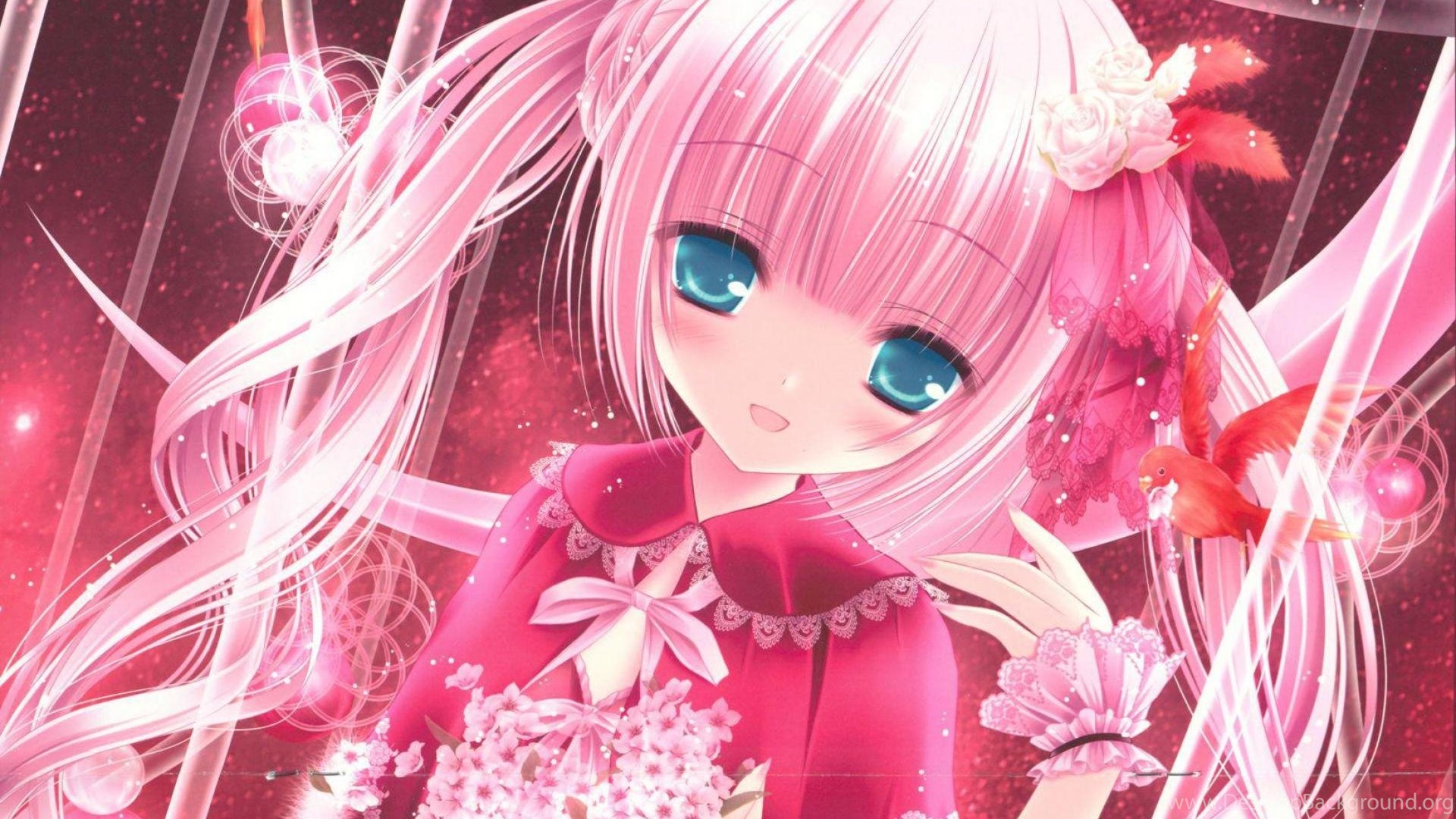 Pink, Red, Wallpapers, Anime, Cute, Images, Bigest 2011285 ...